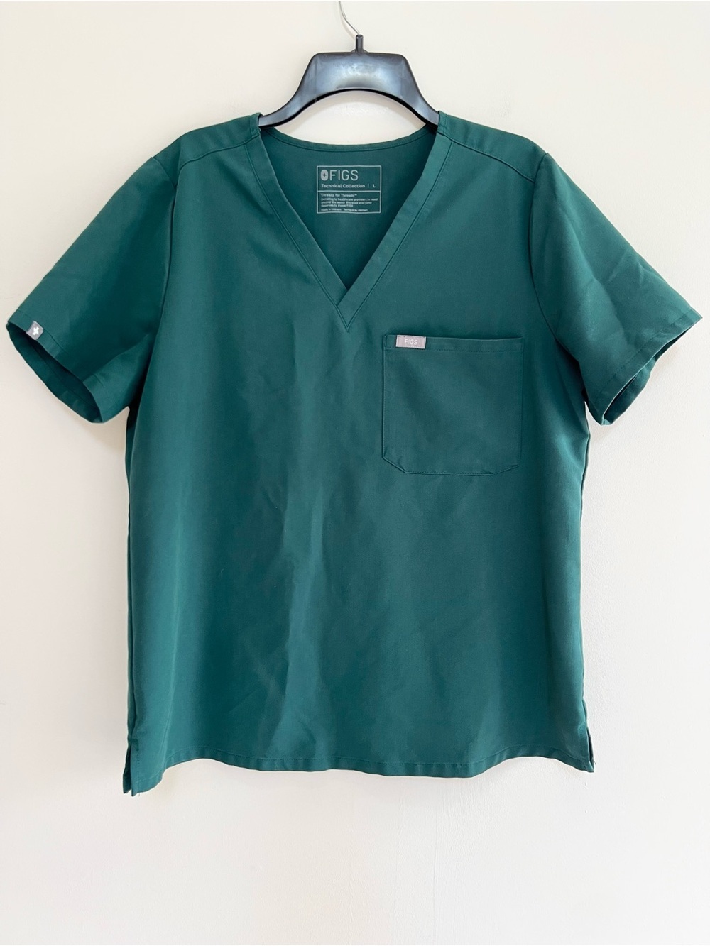 FIGS Catarina One-Pocket Scrub Top Limited Edition Forest Green (PO #4746) Large